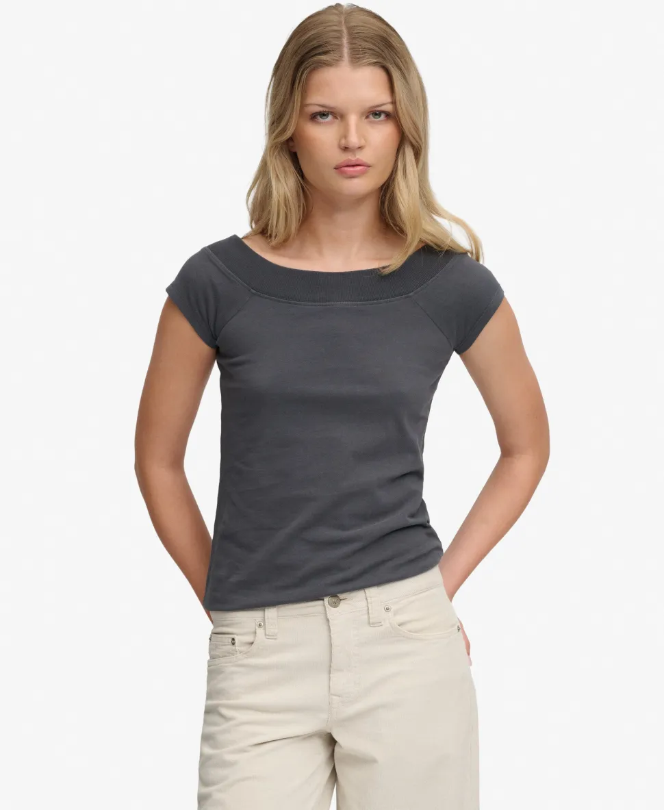 Athletic Essentials Off Shoulder Top
