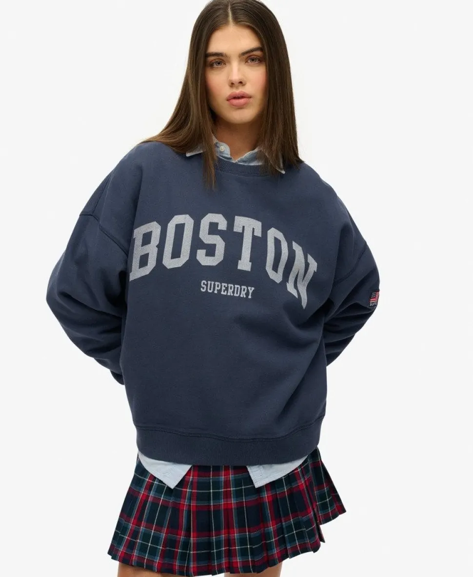 Athletic Essentials Oversized Crew Sweatshirt