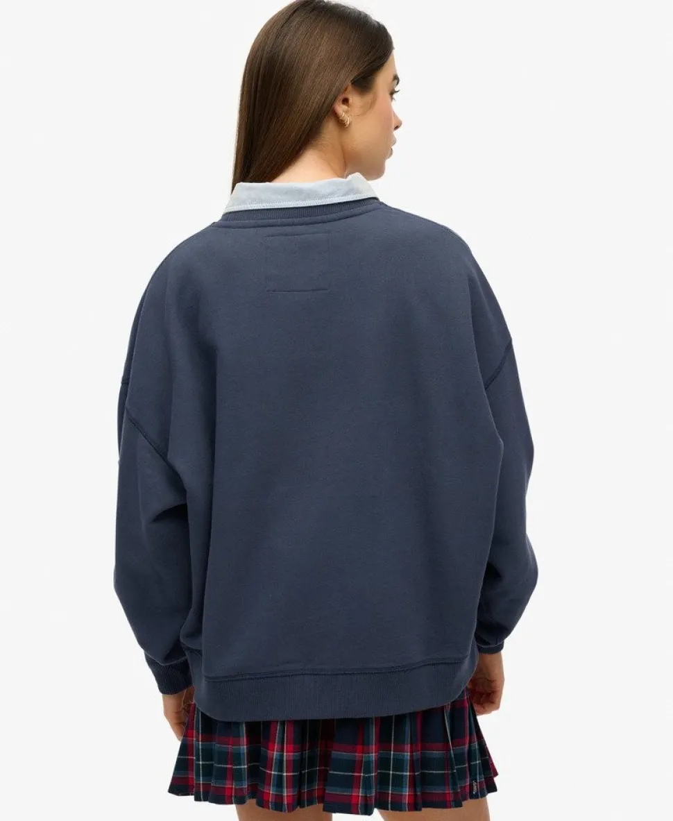 Athletic Essentials Oversized Crew Sweatshirt
