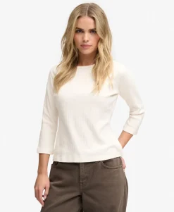 Athletic Essentials Pointelle Half Sleeve Top