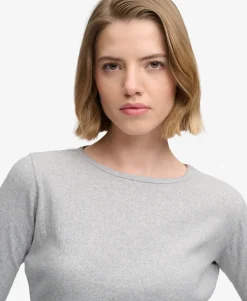 Athletic Essentials Pointelle Half Sleeve Top
