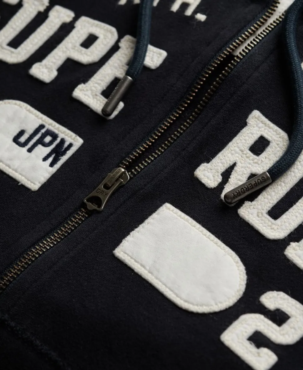 Athletic Essentials Relaxed Cropped Zip Hoodie