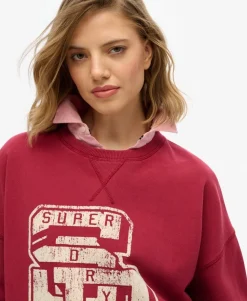 Athletic Essentials Relaxed Flock Crew Sweatshirt