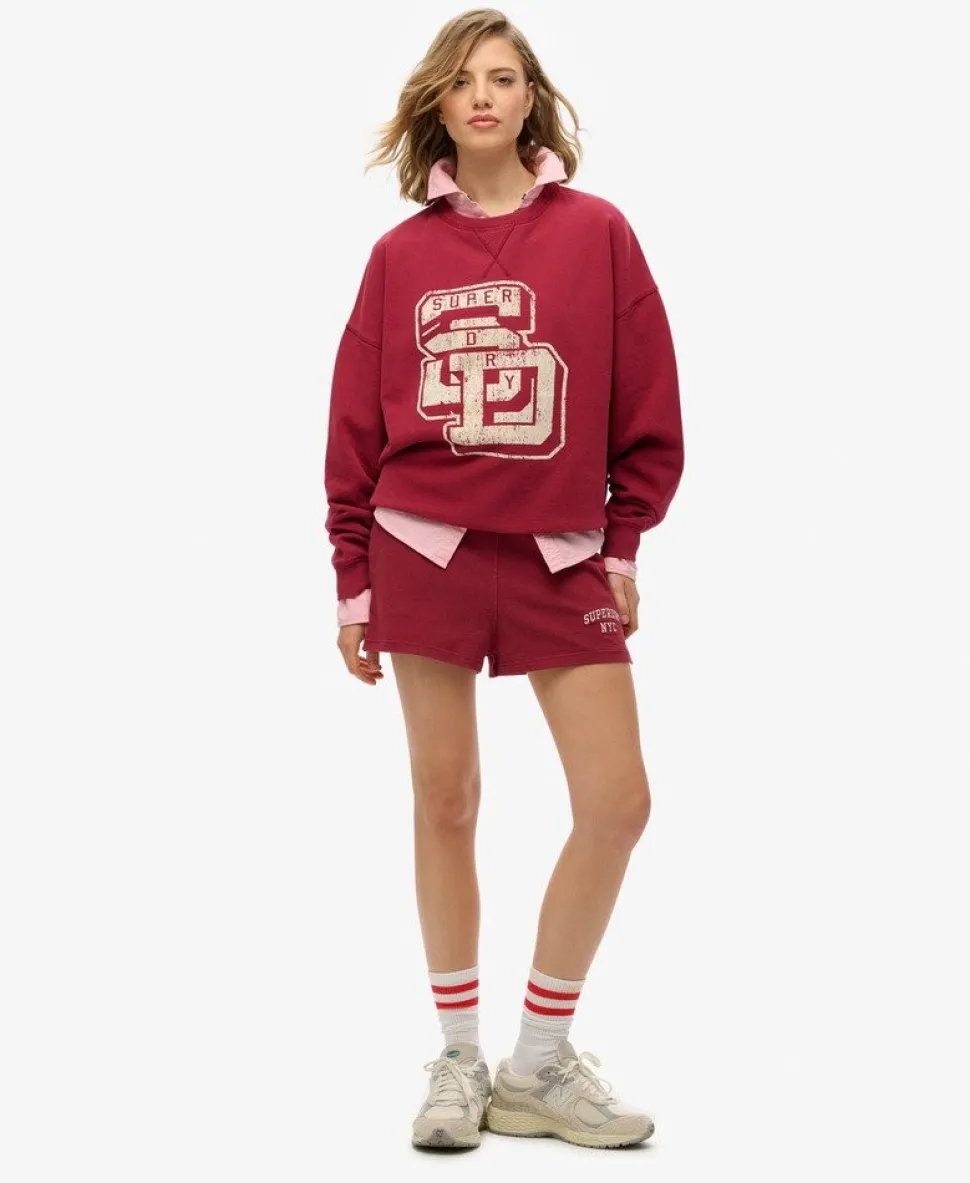 Athletic Essentials Relaxed Flock Crew Sweatshirt