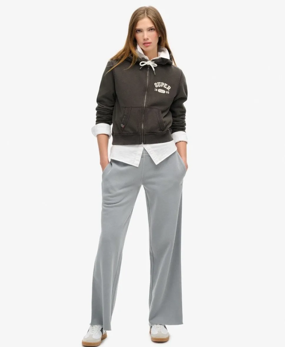 Athletic Essentials Relaxed Crop Zip-hoodie