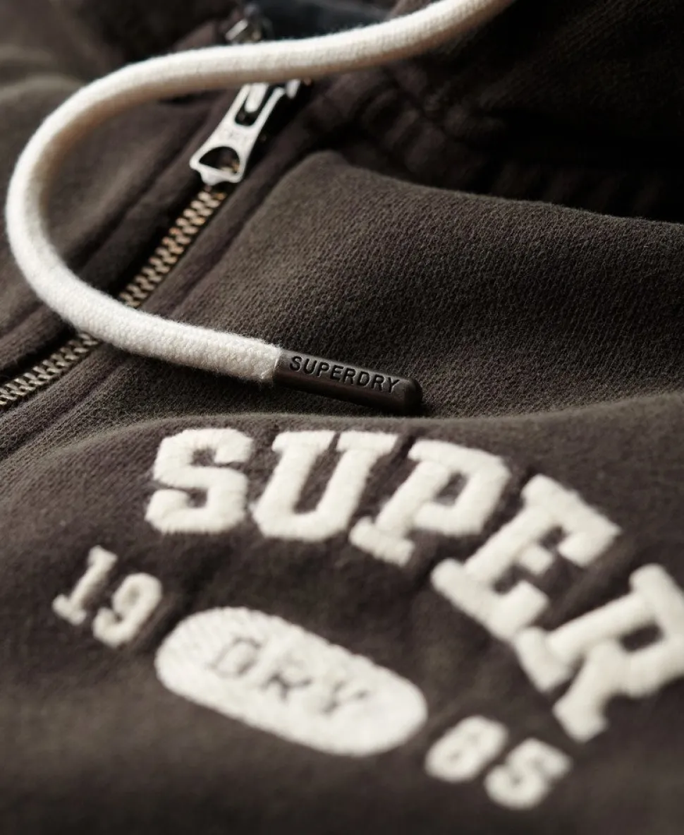 Athletic Essentials Relaxed Crop Zip-hoodie