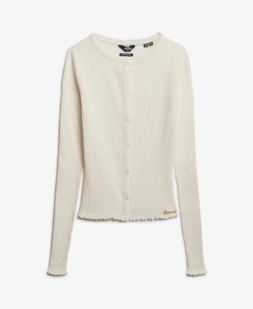 Athletic Essentials Ribbed Cardigan