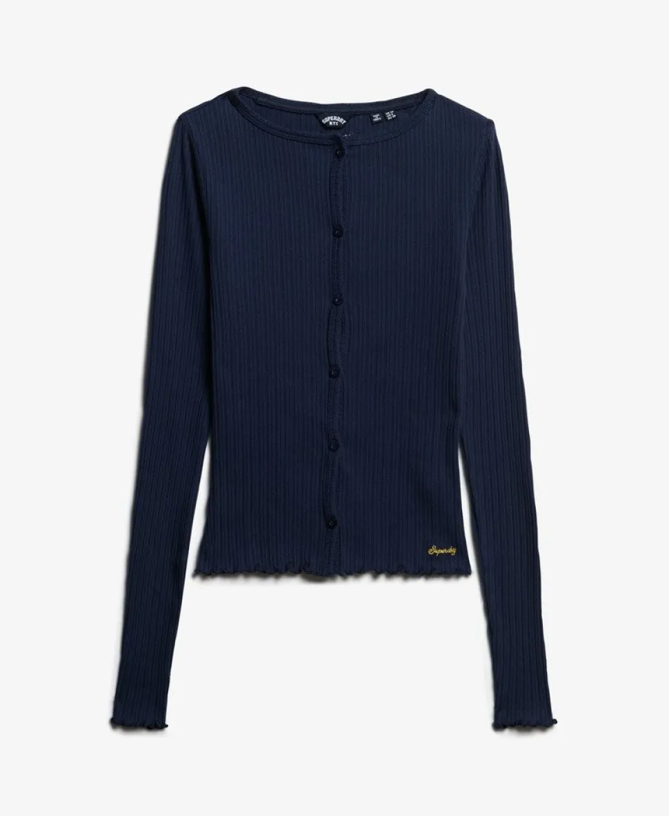 Athletic Essentials Ribbed Cardigan