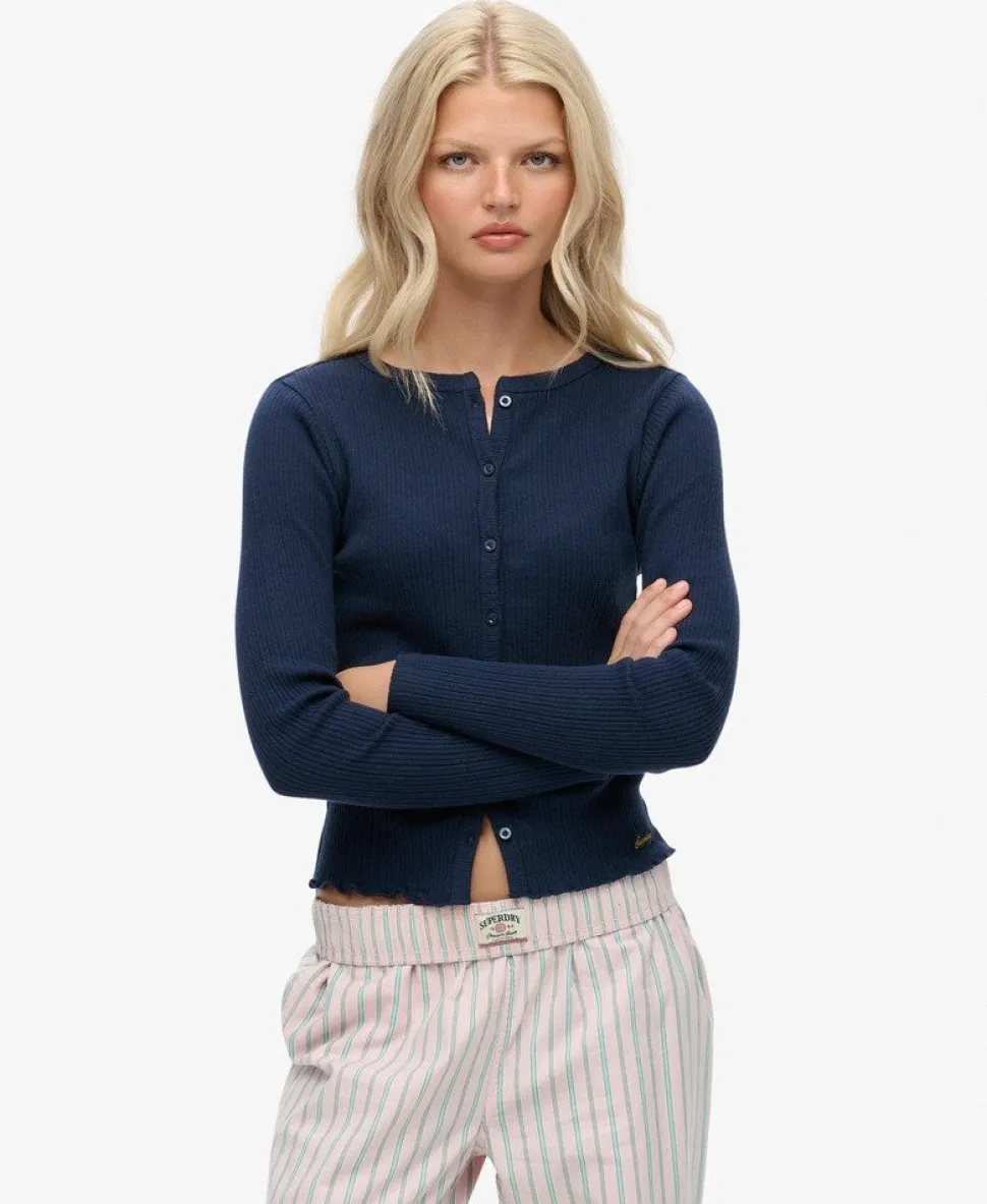 Athletic Essentials Ribbed Cardigan