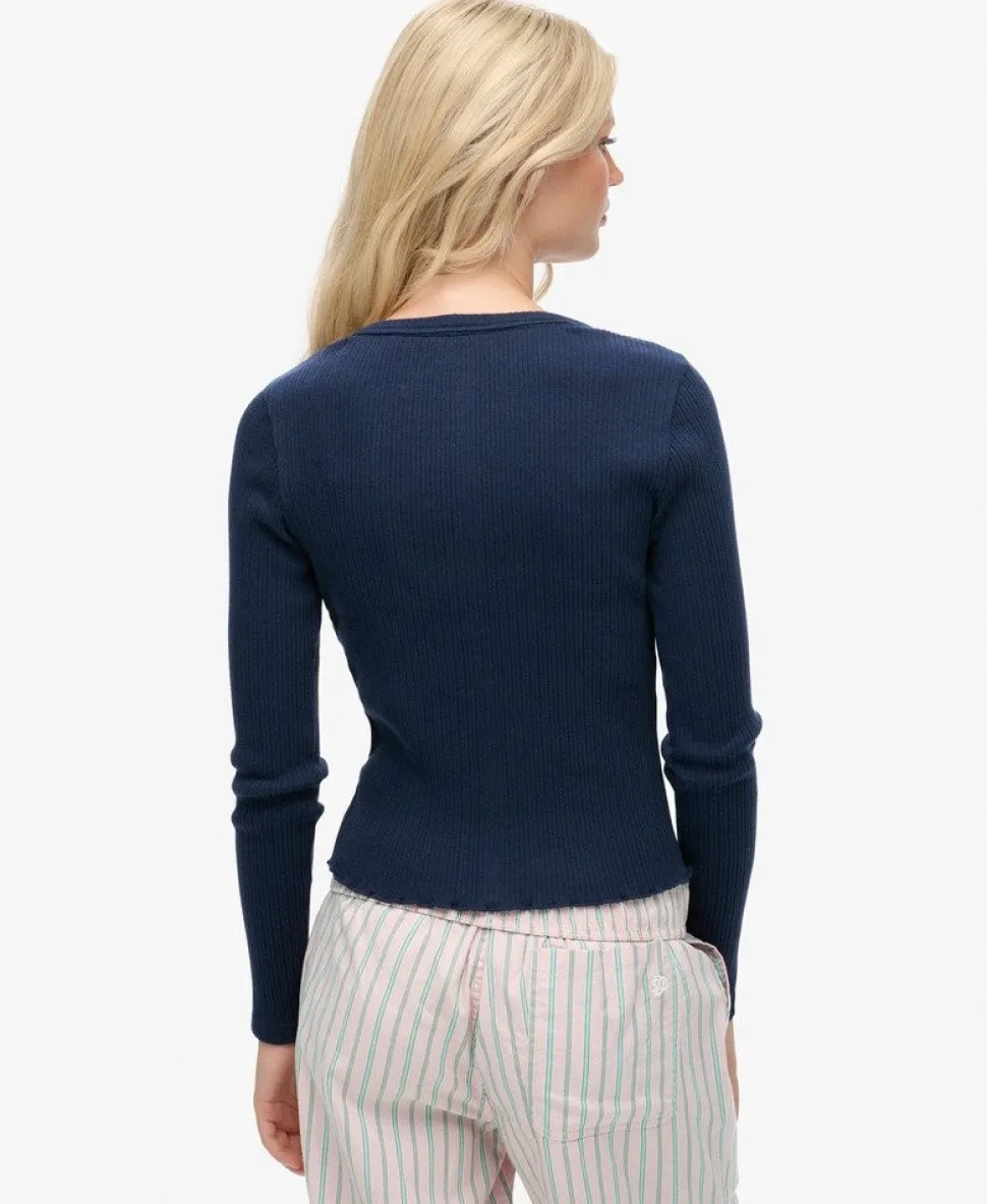 Athletic Essentials Ribbed Cardigan