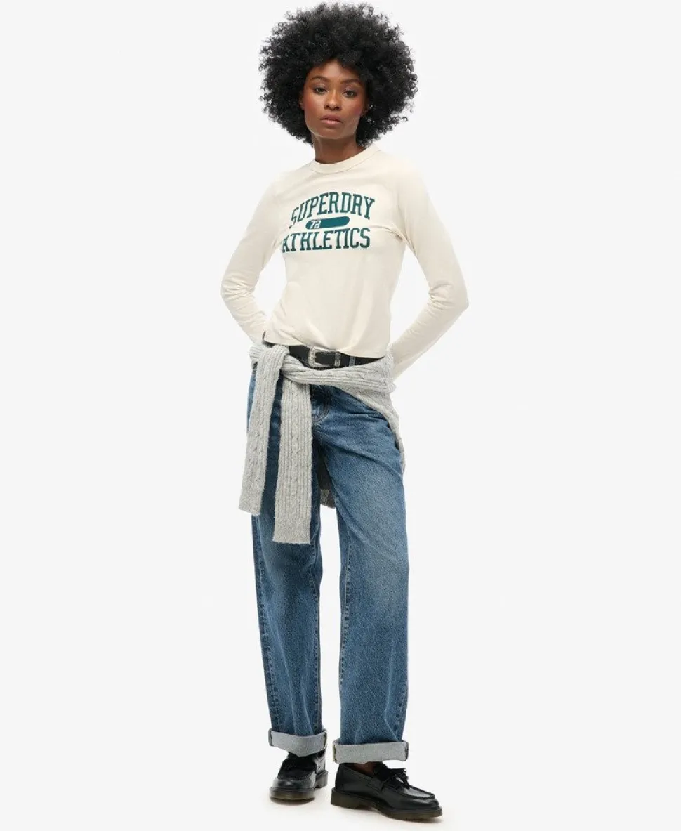 Athletic Essentials Ringer Slim Long Sleeved Top