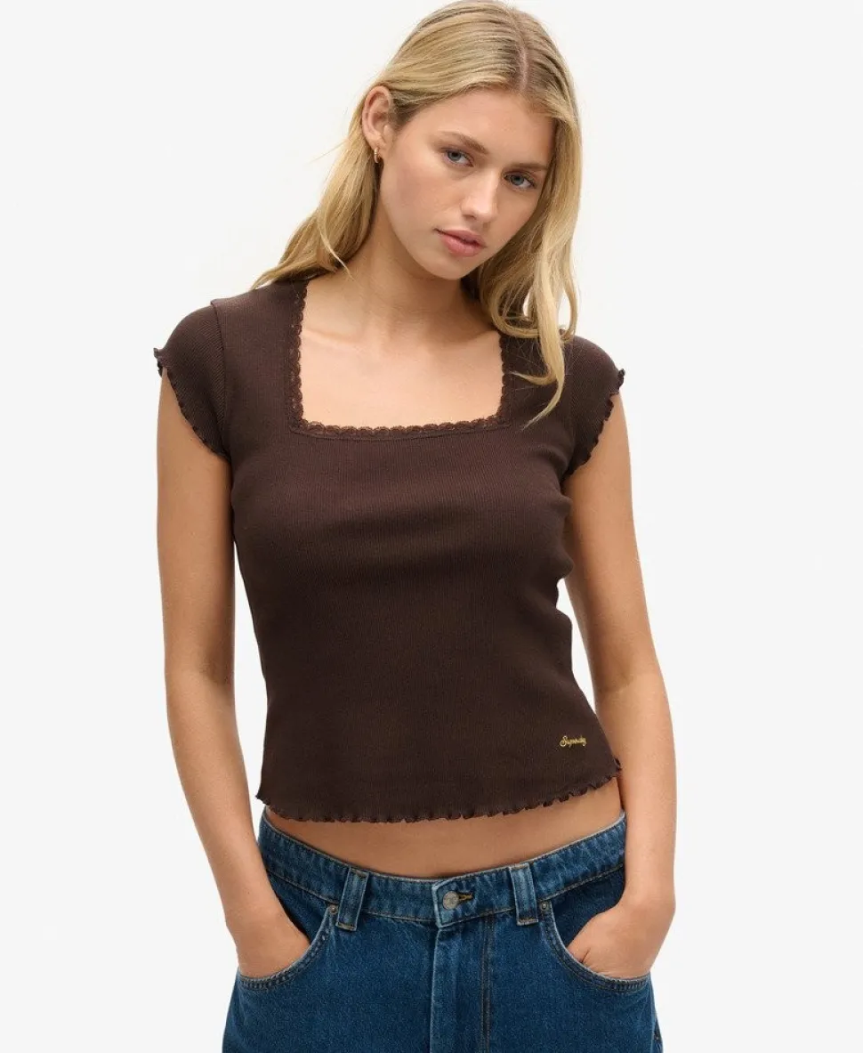 Athletic Essentials Square Neck Top