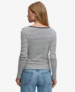 Athletic Essentials Striped Long Sleeve Top