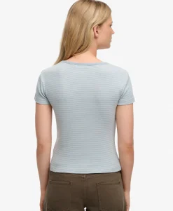 Athletic Essentials Striped Short Sleeve Top