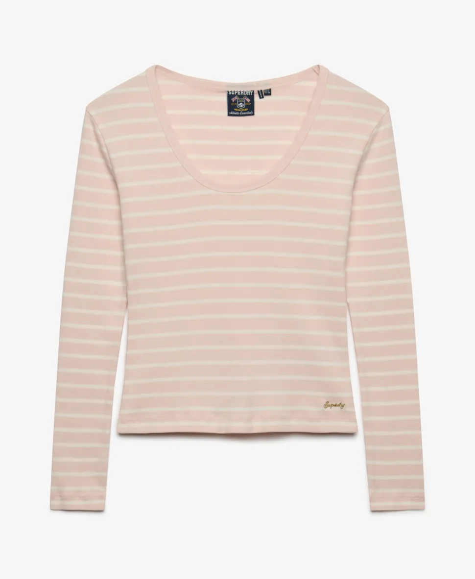 Athletic Essentials Striped Long Sleeve Top