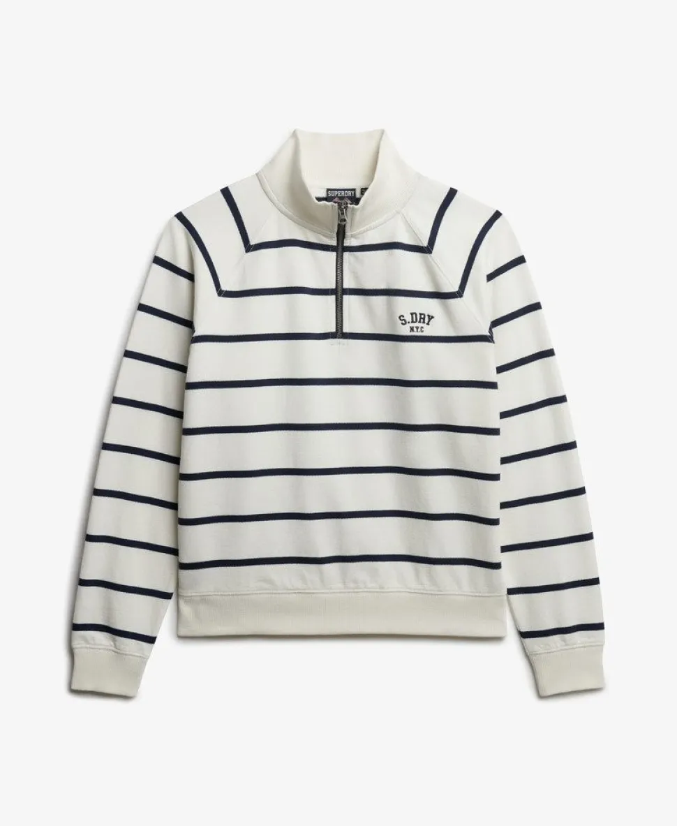 Athletic Essentials Stripe Half Zip Sweatshirt
