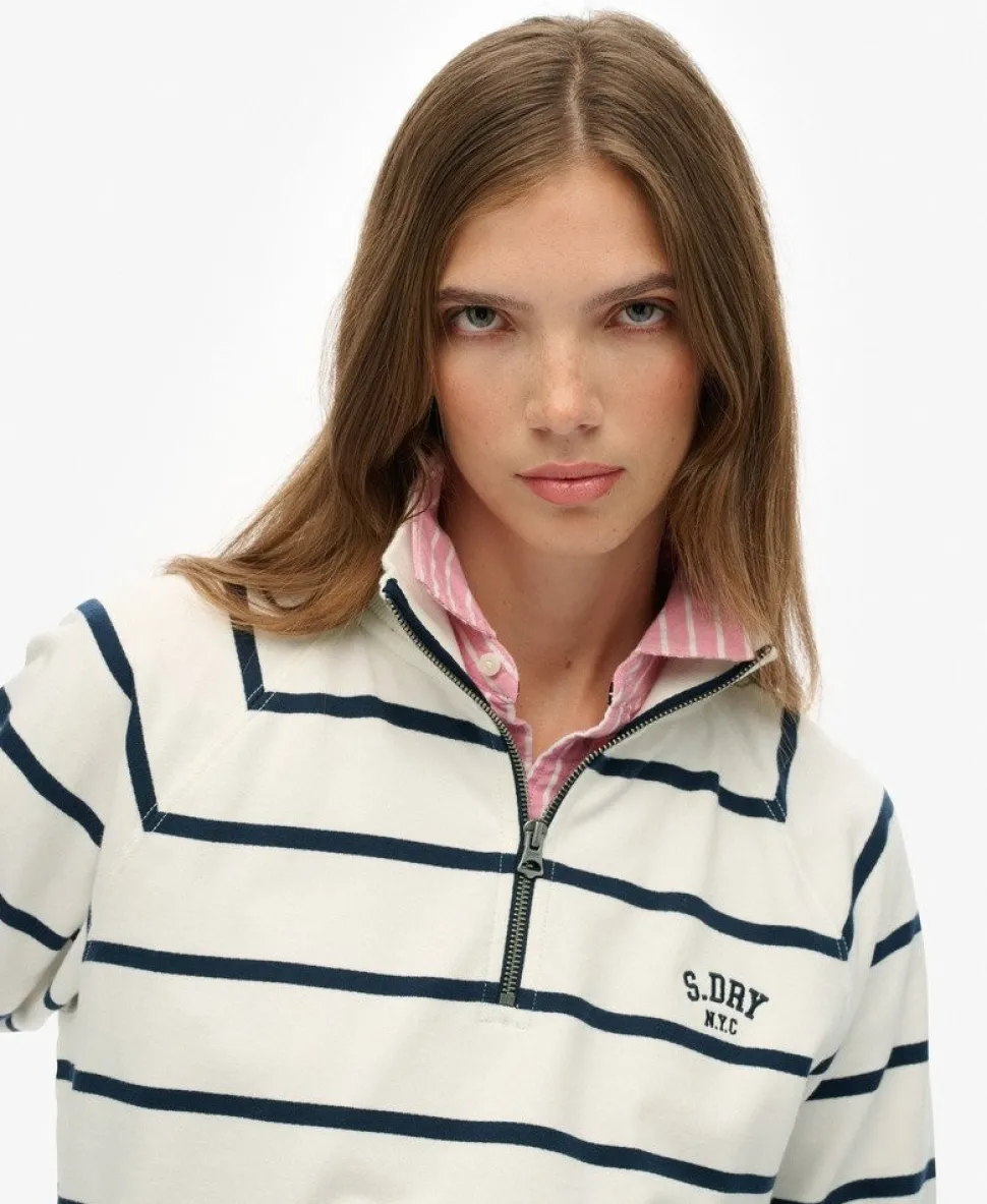 Athletic Essentials Stripe Half Zip Sweatshirt