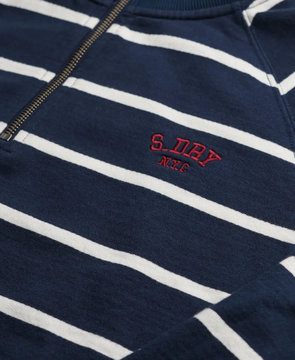 Athletic Essentials Stripe Half Zip Sweatshirt
