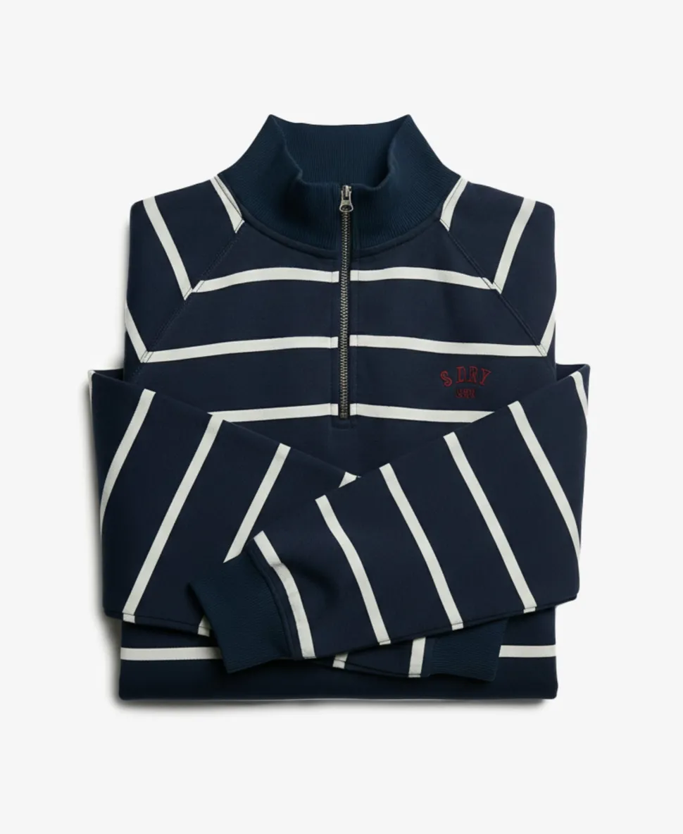 Athletic Essentials Stripe Half Zip Sweatshirt