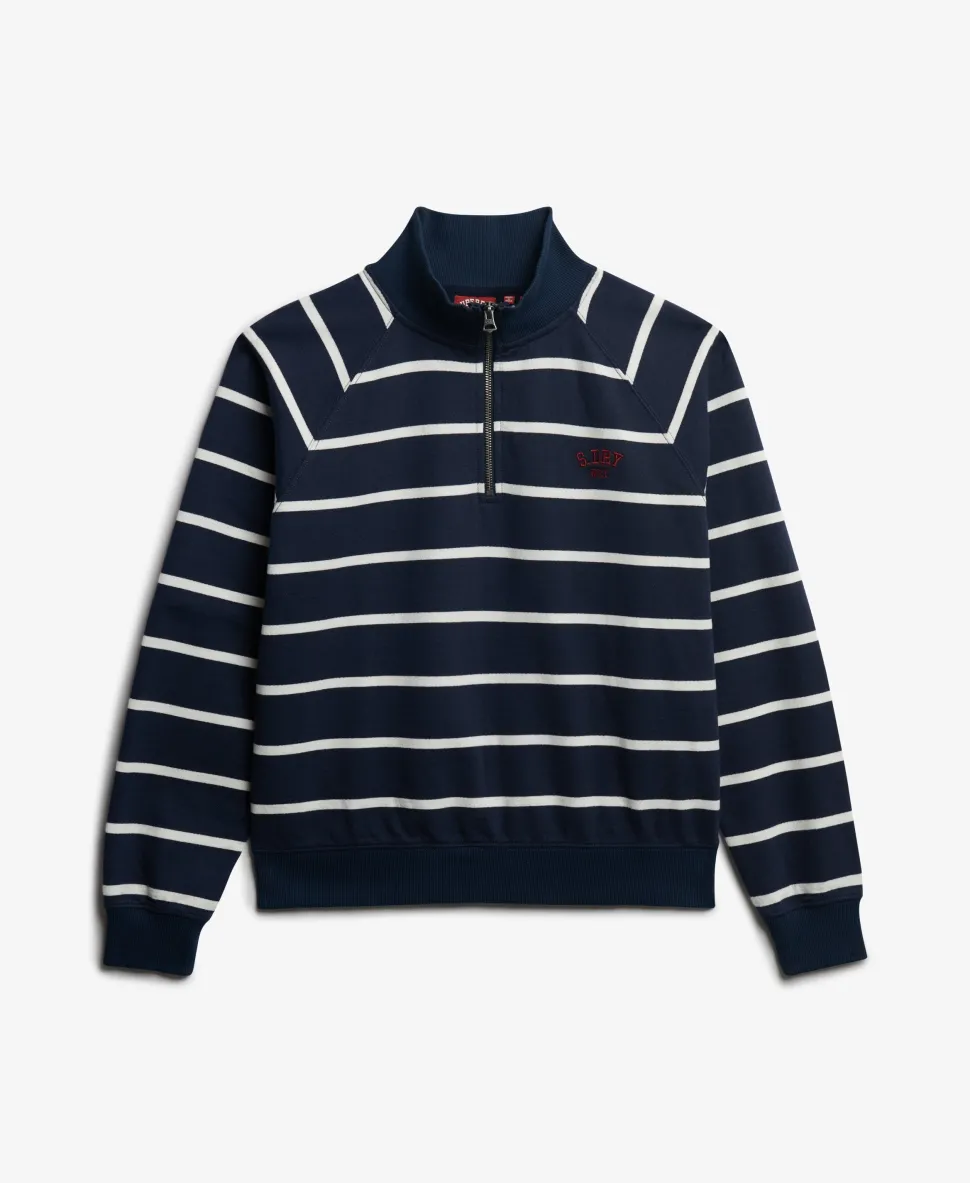 Athletic Essentials Stripe Half Zip Sweatshirt
