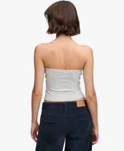 Athletic Essentials Stripe Jersey Bandeau Top