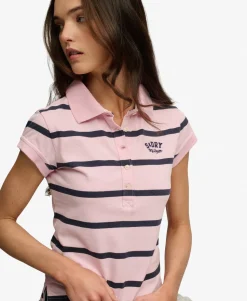 Athletic Essentials Stripe Jersey Polo Shirt