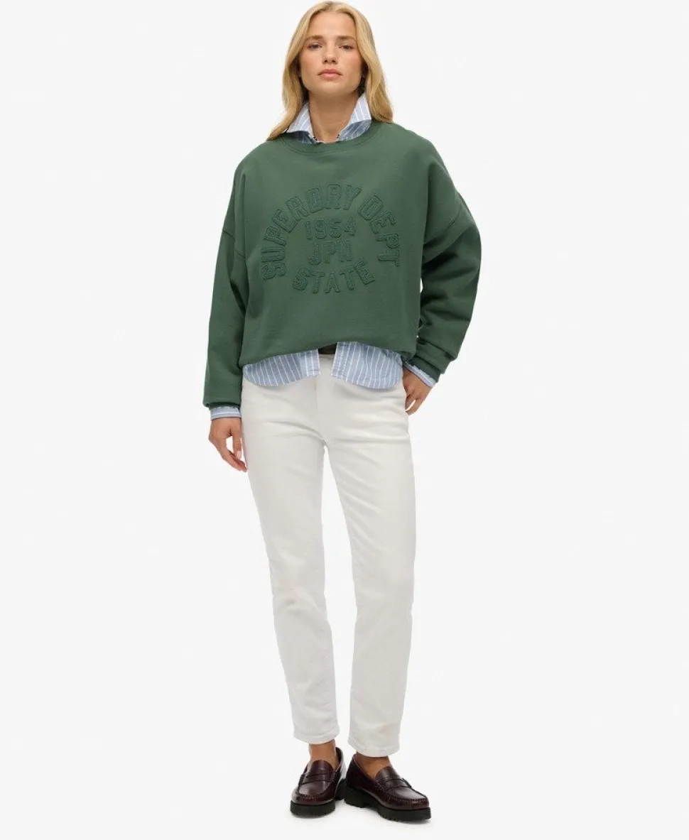 Athletic Essentials Tonal Applique Crew Sweatshirt