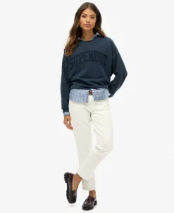 Athletic Essentials Tonal Applique Crew Sweatshirt