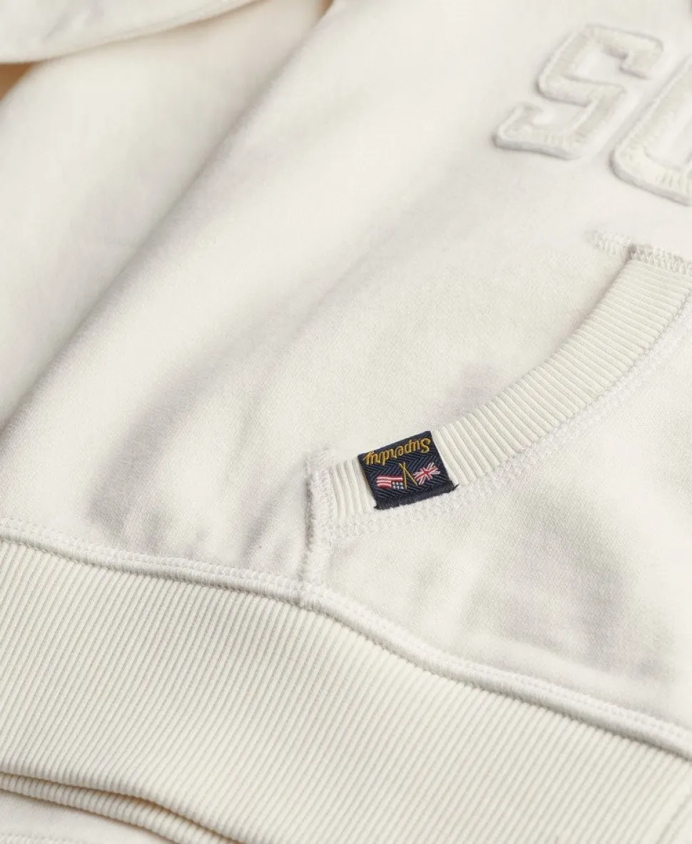 Athletic Essentials Tonal Cropped Zip Hoodie