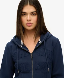 Athletic Essentials Tonal Cropped Zip Hoodie