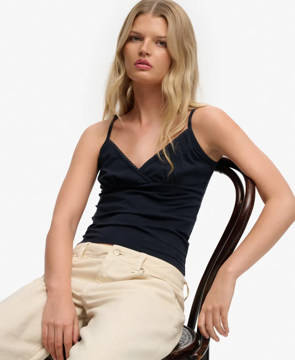 Athletic Essentials Trim V-Neck Vest Top