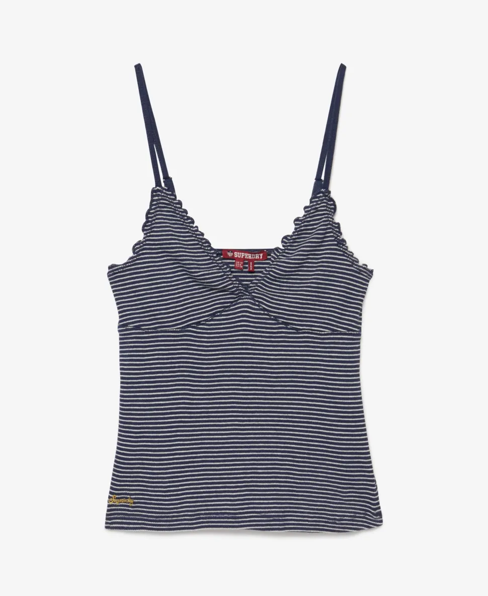 Athletic Essentials V-Neck Waffle Cami Top