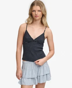 Athletic Essentials V-Neck Waffle Cami Top