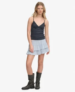 Athletic Essentials V-Neck Waffle Cami Top