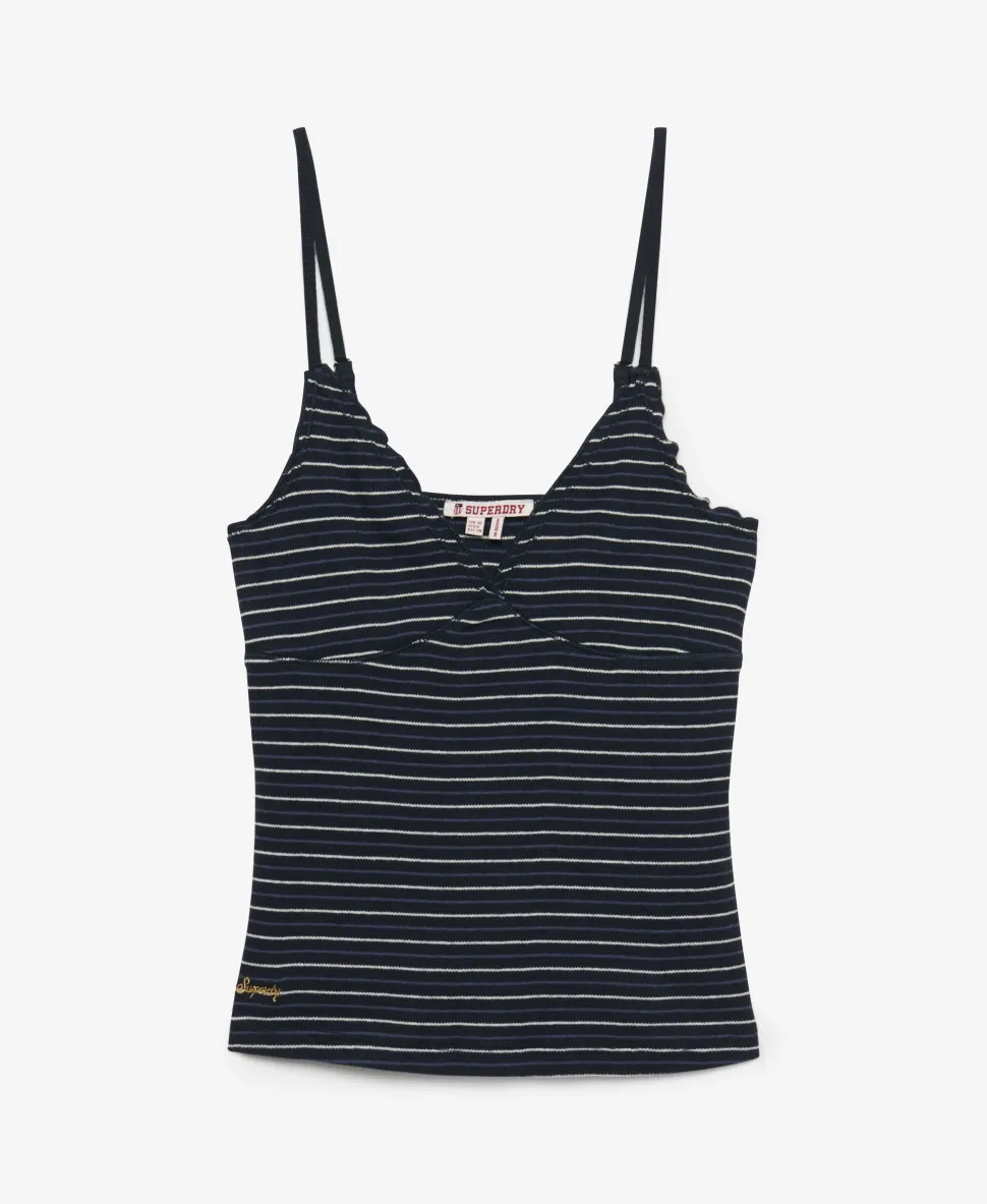 Athletic Essentials V-Neck Waffle Cami Top