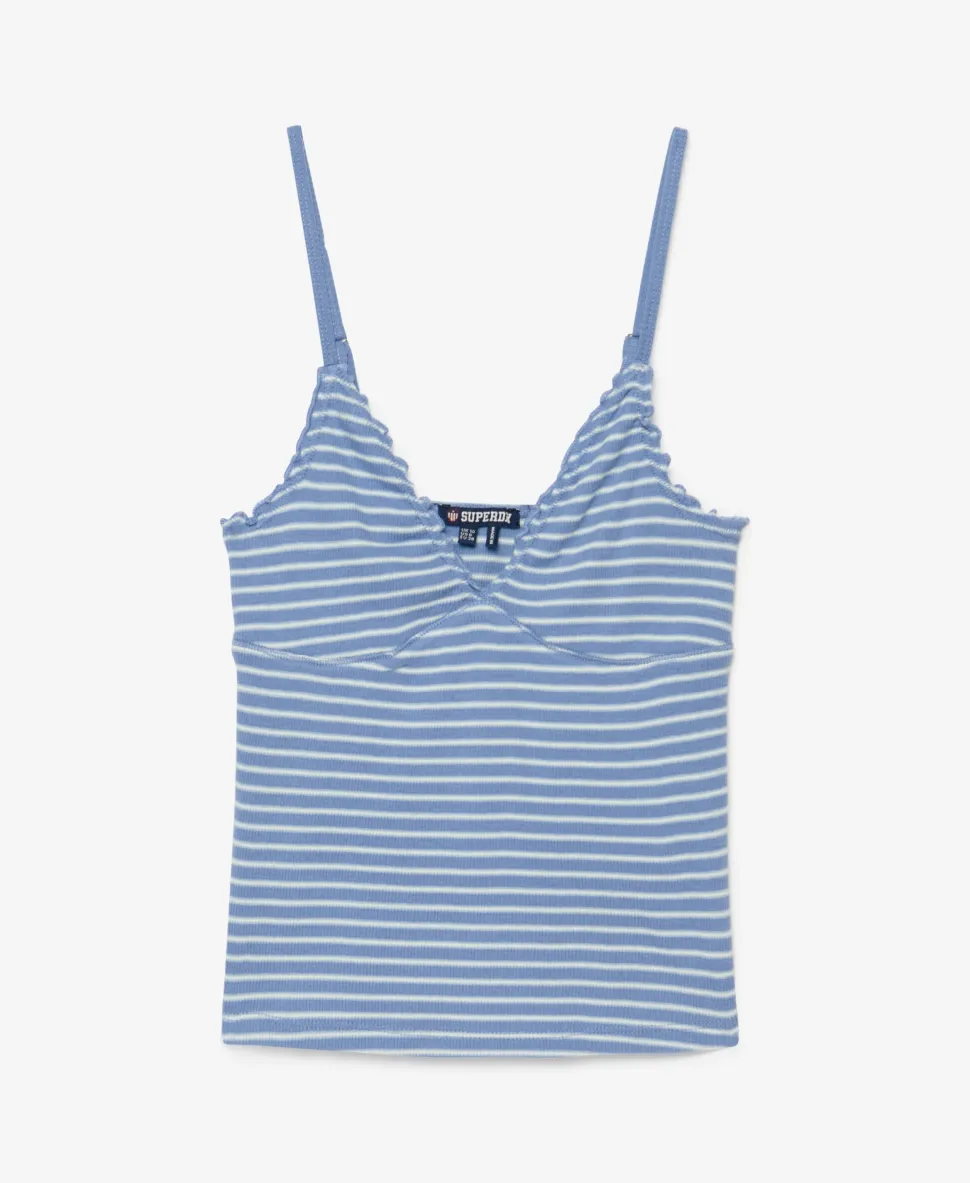 Athletic Essentials V-Neck Waffle Cami Top
