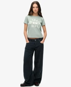 Athletic Graphic Fitted T-Shirt