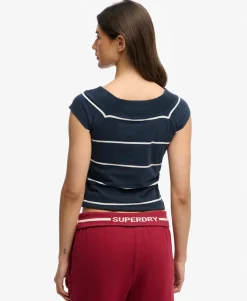 Athletic Off Shoulder Pattern Top