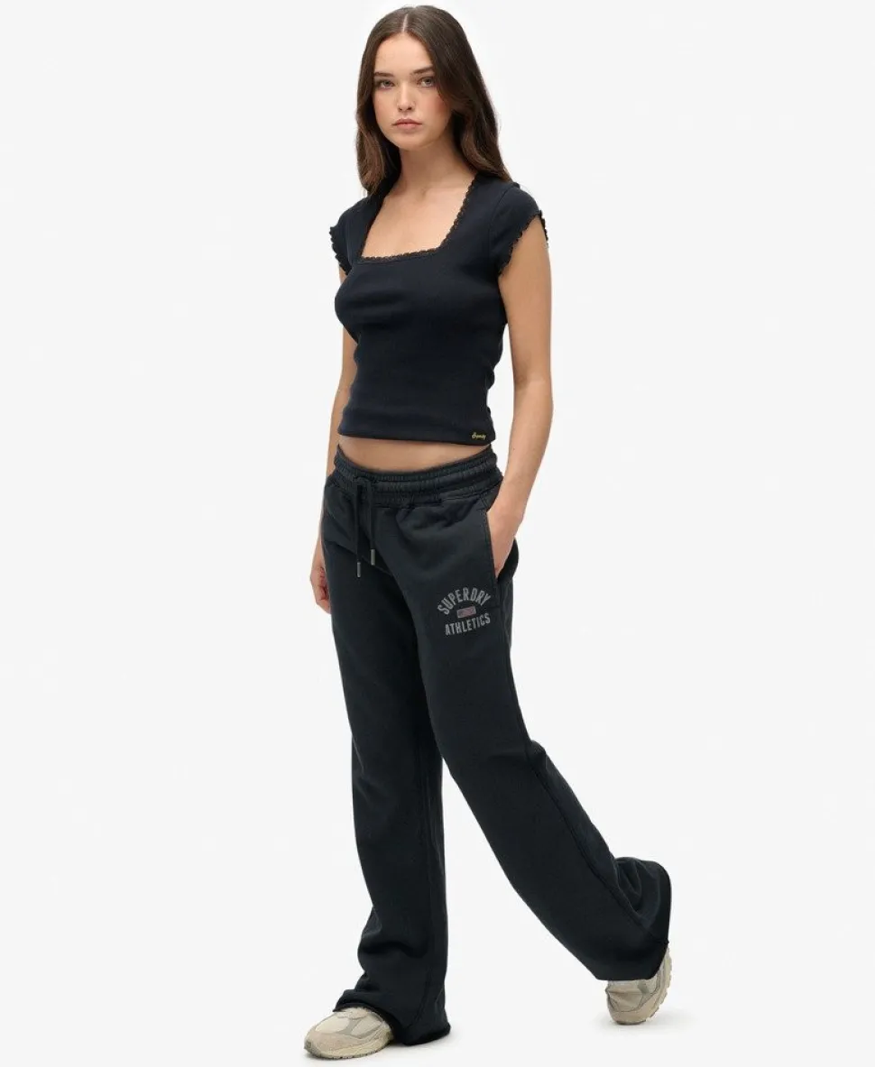 Athletic Print Flare Joggers