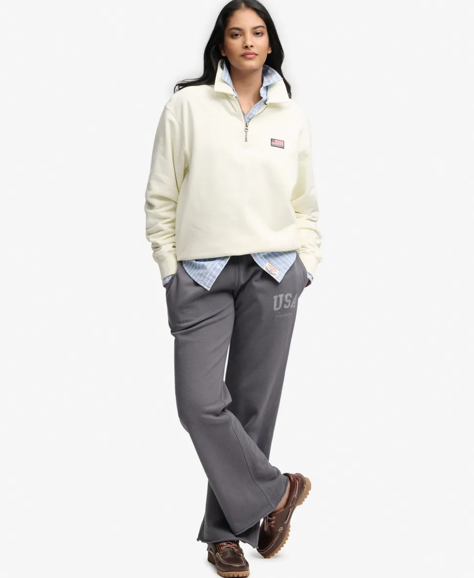 Athletic Print Flare Joggers