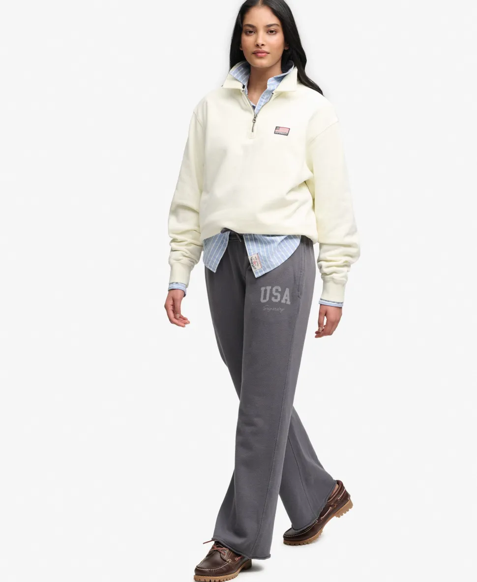 Athletic Print Flare Joggers