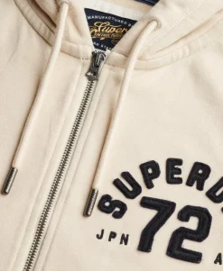 Athletic Relaxed Crop Zip Hoodie