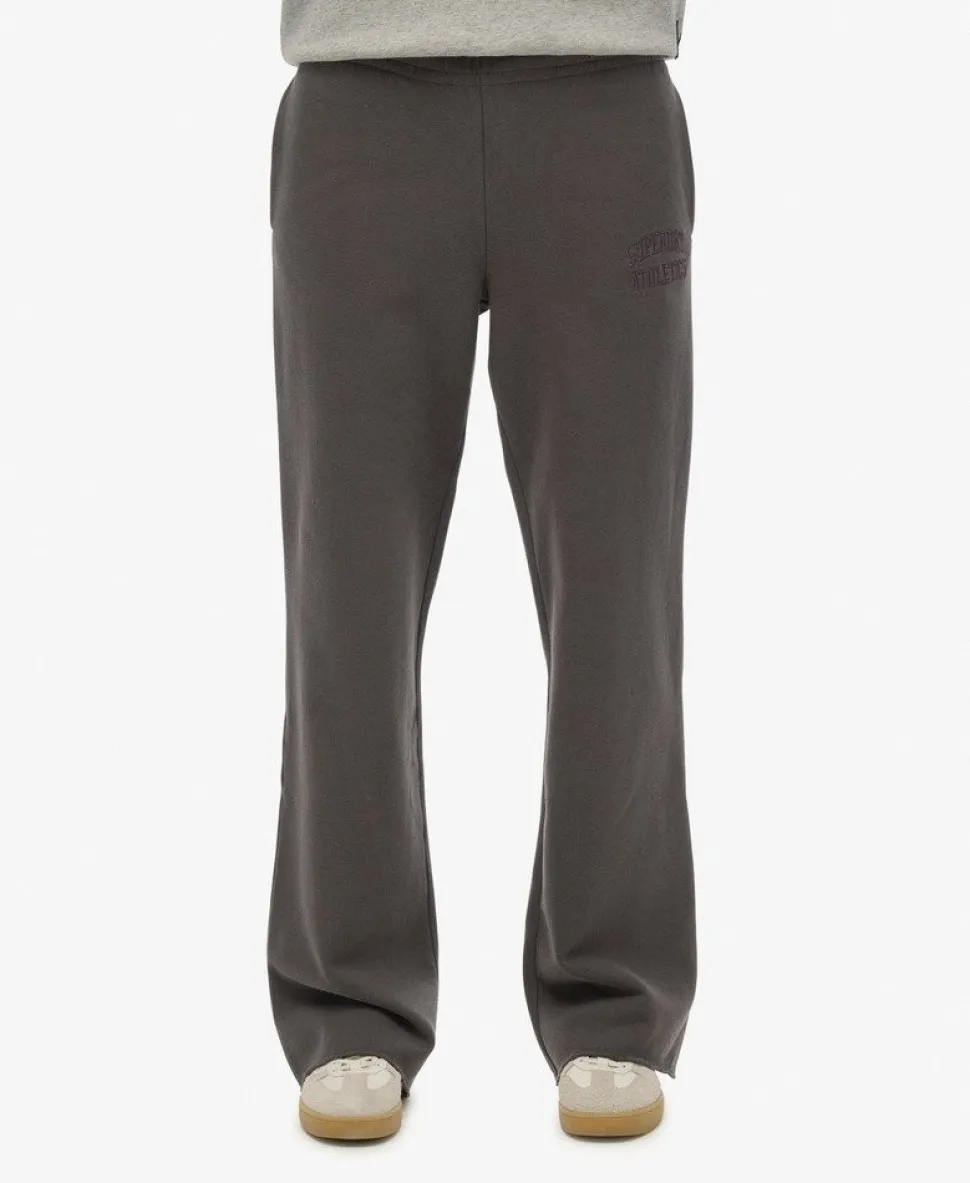 Athletic Tonal Embroidered Wide Leg Joggers