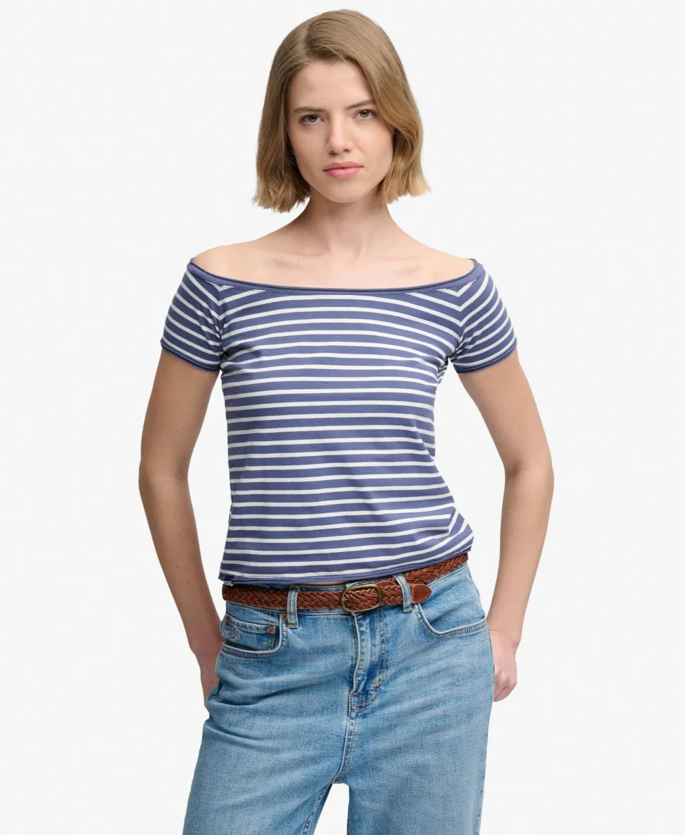 Bardot Short Sleeve Off Shoulder Top