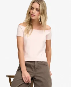 Bardot Short Sleeve Off Shoulder Top