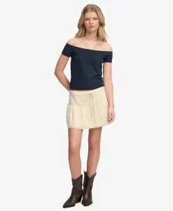 Bardot Short Sleeve Off Shoulder Top