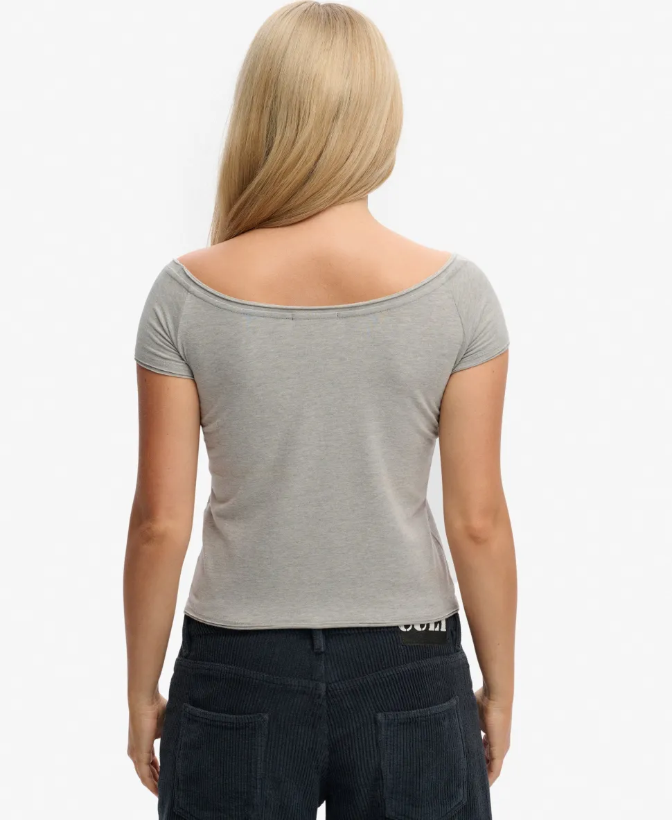 Bardot Short Sleeve Off Shoulder Top