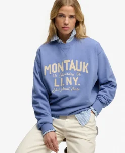 Beach Club Loose Crew Sweatshirt