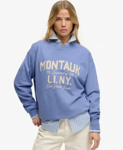 Beach Club Loose Crew Sweatshirt