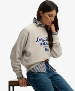 Beach Club Loose Crew Sweatshirt